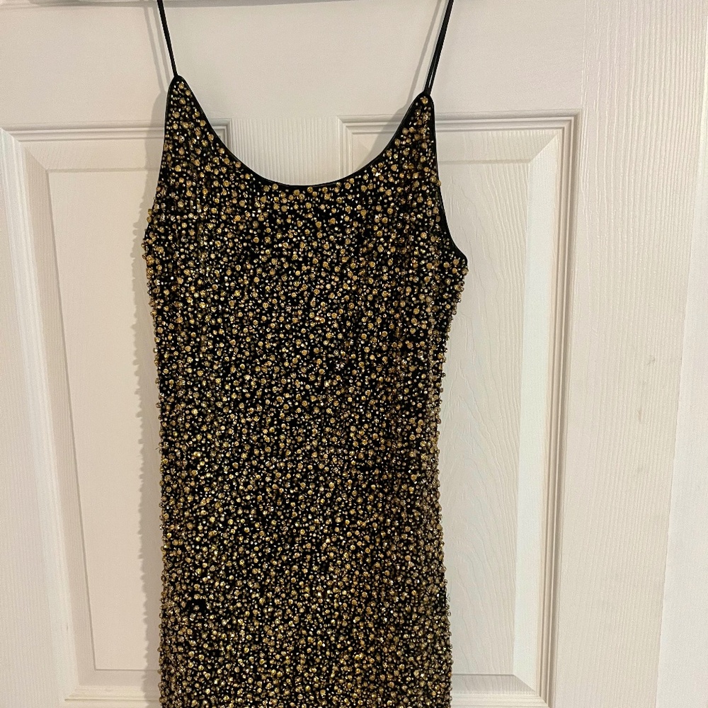 ALICE + OLIVIA Giselle Beaded Minidress